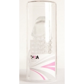 Гелевая прозрачная насадка с 2 отростками - 13 см. - Toyfa Basic - в Муроме купить с доставкой