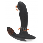 Черный вибромассажер простаты с функцией римминга Plug with Perineum Stimulator - 16,6 см. - Orion - в Муроме купить с доставкой