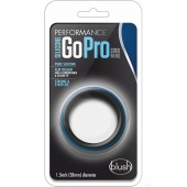 Черно-синее эрекционное кольцо Silicone Go Pro Cock Ring - Blush Novelties - в Муроме купить с доставкой