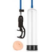 Прозрачная вакуумная помпа Sex Expert с насадкой-вагиной - Sex Expert - в Муроме купить с доставкой