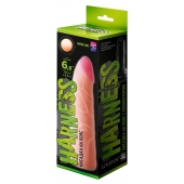 Фаллическая насадка на трусики харнесс - 17,5 см. - LOVETOY (А-Полимер) - купить с доставкой в Муроме
