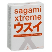 Ультратонкие презервативы Sagami Xtreme SUPERTHIN - 3 шт. - Sagami - купить с доставкой в Муроме