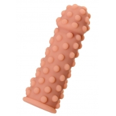 Телесная реалистичная насадка KOKOS Extreme Sleeve 02 с дополнительной стимуляцией - 12,7 см. - KOKOS - в Муроме купить с доставкой