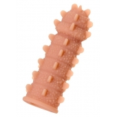 Телесная реалистичная насадка KOKOS Extreme Sleeve 04 с дополнительной стимуляцией - 12,7 см. - KOKOS - в Муроме купить с доставкой