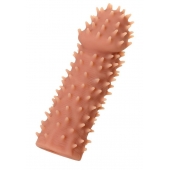 Телесная реалистичная насадка KOKOS Extreme Sleeve 07 с дополнительной стимуляцией - 12,7 см. - KOKOS - в Муроме купить с доставкой