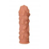 Телесная реалистичная насадка KOKOS Extreme Sleeve 11 с дополнительной стимуляцией - 12,7 см. - KOKOS - в Муроме купить с доставкой