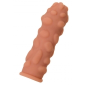 Телесная реалистичная насадка KOKOS Extreme Sleeve 11 с дополнительной стимуляцией - 12,7 см. - KOKOS - в Муроме купить с доставкой