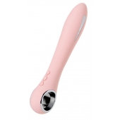 Розовый силиконовый вибратор с электростимуляцией GALVANI VIBE - 21 см. - ToyFa - купить с доставкой в Муроме