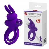 Фиолетовое эрекционное кольцо с вибростимуляцией клитора Vibrant Penis Ring III - Baile - в Муроме купить с доставкой