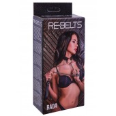 Черный поводок и чокер с кольцом Rada - Rebelts - купить с доставкой в Муроме