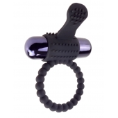 Черное эрекционное виброкольцо Vibrating Silicone Super Ring - Pipedream - в Муроме купить с доставкой
