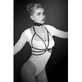 Черная упряжь на грудь Julia - Bijoux Pour Toi - купить с доставкой в Муроме