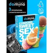 Презервативы для орального секса DOMINO Sweet Sex с ароматом мороженого - 3 шт. - Domino - купить с доставкой в Муроме