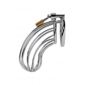 Серебристый пояс верности TOYFA на замочке - ToyFa - купить с доставкой в Муроме