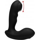 Черный стимулятор простаты Alpha-Pro 7X P-Milker Silicone Prostate Stimulator with Milking Bead - XR Brands - в Муроме купить с доставкой