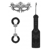 Черный игровой набор Introductory Bondage Kit №4 - Shots Media BV - купить с доставкой в Муроме