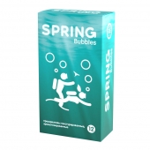 Презервативы SPRING BUBBLES с пупырышками - 12 шт. - SPRING - купить с доставкой в Муроме