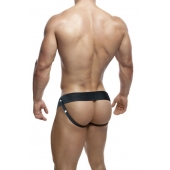 Черный мужской страпон DR. SKIN 6INCH HOLLOW STRAP ON - 16 см. - Blush Novelties - купить с доставкой в Муроме