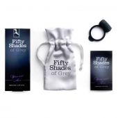 Темно-серое эрекционное кольцо Vibrating Love Ring с вибрацией - Fifty Shades of Grey - в Муроме купить с доставкой