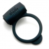 Темно-серое эрекционное кольцо Vibrating Love Ring с вибрацией - Fifty Shades of Grey - в Муроме купить с доставкой