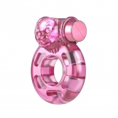 Розовое эрекционное виброкольцо Pink Bear - Baile - в Муроме купить с доставкой