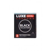 Черные презервативы LUXE Royal Black Collection - 3 шт. - Luxe - купить с доставкой в Муроме
