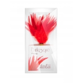 Красный перьевой тиклер Plume - 23 см. - Lola Lingerie - купить с доставкой в Муроме