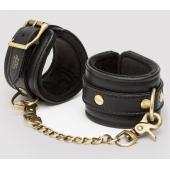 Черные наручники Bound to You Faux Leather Wrist Cuffs - Fifty Shades of Grey - купить с доставкой в Муроме