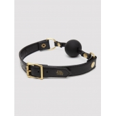 Черный кляп-шар Bound to You Faux Leather Ball Gag - Fifty Shades of Grey - купить с доставкой в Муроме