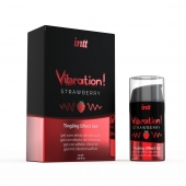 Жидкий интимный гель с эффектом вибрации Vibration! Strawberry - 15 мл. - INTT - купить с доставкой в Муроме