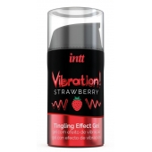 Жидкий интимный гель с эффектом вибрации Vibration! Strawberry - 15 мл. - INTT - купить с доставкой в Муроме