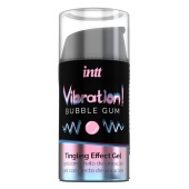 Жидкий интимный гель с эффектом вибрации Vibration! Bubble Gum - 15 мл. - INTT - купить с доставкой в Муроме