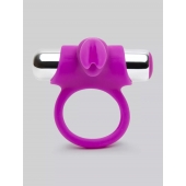 Лиловое виброкольцо с пультом ДУ Remote Control Cock Ring - Happy Rabbit - в Муроме купить с доставкой