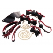 Черно-красный бондажный набор Bow-tie - ToyFa - купить с доставкой в Муроме