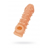 Телесная закрытая насадка с пупырышками Cock Sleeve Size M - 15,6 см. - KOKOS - в Муроме купить с доставкой