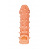 Телесная закрытая насадка с пупырышками Cock Sleeve Size M - 15,6 см. - KOKOS - в Муроме купить с доставкой