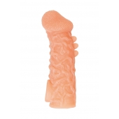 Телесная закрытая насадка с шершавой головкой Cock Sleeve Size L - 17,6 см. - KOKOS - в Муроме купить с доставкой
