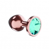 Пробка цвета розового золота с малиновым кристаллом Diamond Topaz Shine L - 8,3 см. - Lola Games - купить с доставкой в Муроме