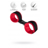 Красно-черные велюровые оковы Anonymo - ToyFa - купить с доставкой в Муроме