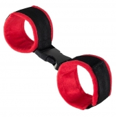 Красно-черные велюровые оковы Anonymo - ToyFa - купить с доставкой в Муроме