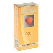 Презервативы Masculan Ultra Gold с золотым напылением и ароматом ванили - 10 шт. - Masculan - купить с доставкой в Муроме