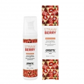 Разогревающее массажное масло  с ароматом клубники Gourmet Strawberry - 50 мл. - Exsens - купить с доставкой в Муроме