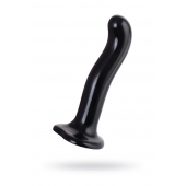 Черный стимулятор для пар P G-Spot Dildo Size L - 19 см. - Strap-on-me - в Муроме купить с доставкой