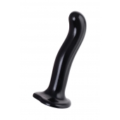 Черный стимулятор для пар P G-Spot Dildo Size L - 19 см. - Strap-on-me - в Муроме купить с доставкой