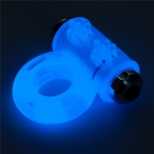 Голубое, светящееся в темноте эрекционное виброкольцо Lumino Play Vibrating Penis Ring - Lovetoy - в Муроме купить с доставкой