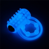 Голубое, светящееся в темноте виброкольцо Lumino Play Vibrating Penis Ring - Lovetoy - в Муроме купить с доставкой
