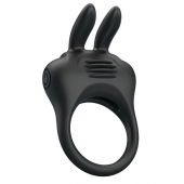 Черное эрекционное кольцо с вибрацией Davion - Baile - в Муроме купить с доставкой