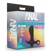 Черный анальный вибратор Silicone Vibrating Prostate Massager 01 - 10,8 см. - Blush Novelties - в Муроме купить с доставкой