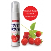 Гель-смазка Tutti-frutti с земляничным вкусом - 30 гр. - Биоритм - купить с доставкой в Муроме