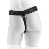 Страпон с телесной насадкой 7  Uncut with Strap on Harness - 18 см. - Pipedream - купить с доставкой в Муроме